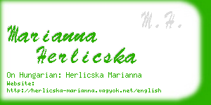 marianna herlicska business card